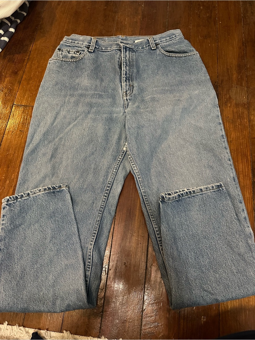 Levi's Light Blue High-Rise Straight Leg Jeans